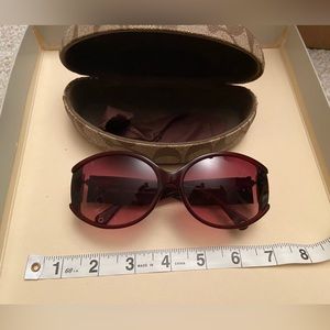 Coach sunglasses with Coach “C” Case